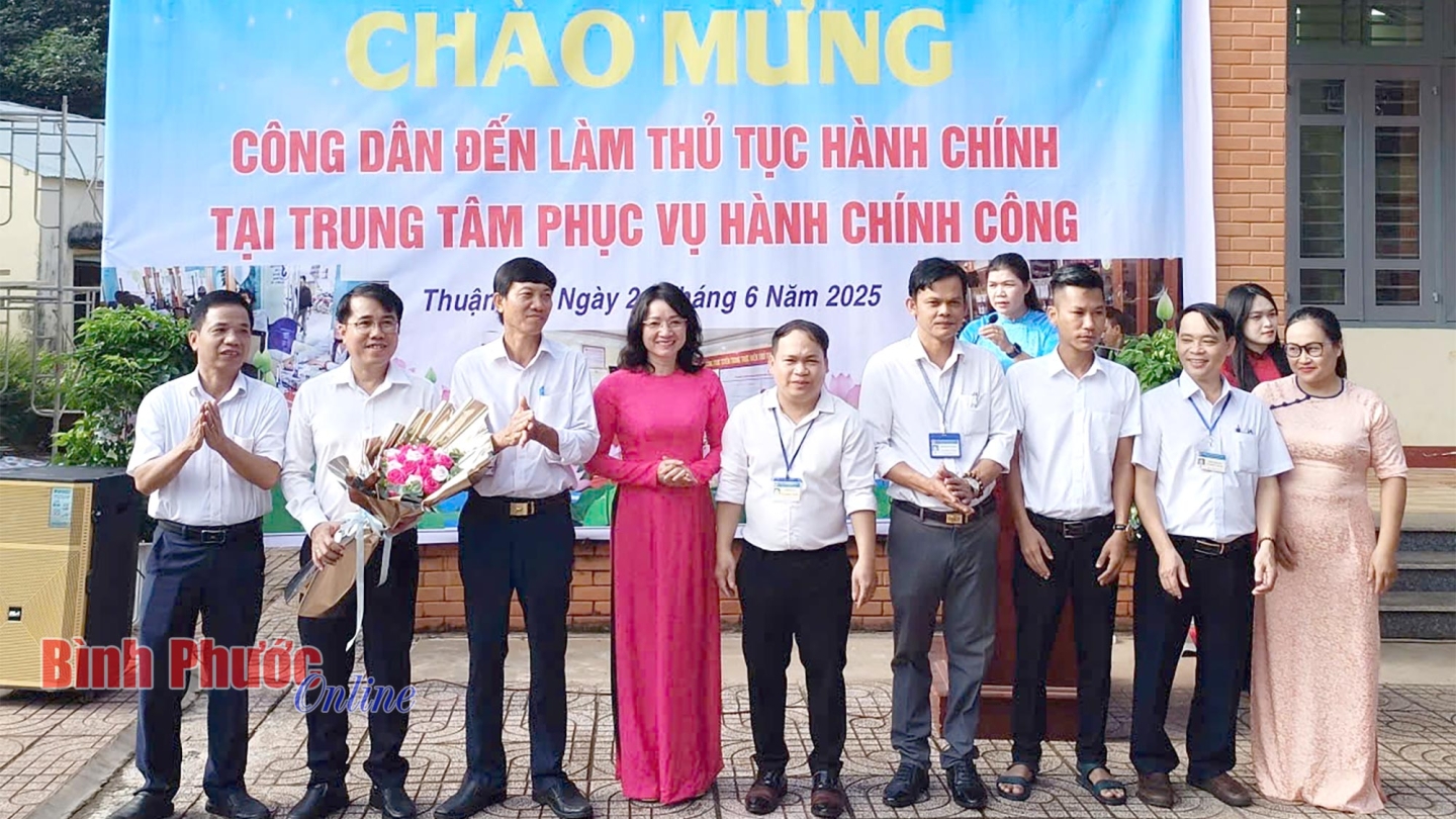 Xã Thuận Lợi vận hành thử nghiệm Trung tâm phục vụ hành chính công